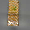 2 x YAOSHENG Paper Straws for drinking, 100 Pack Orange Striped paper straws for Party Supplies,Birthday,Wedding,Bridal/Baby Shower,Juice, shakes,Smoothies,cocktail (Orange)