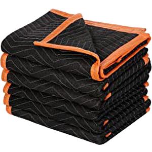 Large Moving Blankets 80 * 72in Heavy Duty Packing Blankets for Furniture Moving Shipping Wrapping Quilted Furniture Pads for Moving, Padded Mover Blankets 6pack