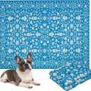 Lovewag Pets Washable Dog Pee Pads, 36" x 48", Waterproof, Non-Slip, Super Absorbent, Reusable Machine-Washable, 2-Pack (Teal Paradise)