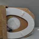 Bemis 1500EC Durable Wooden Toilet Seat, Easy Clean Hinges, Made in USA, Elongated, White