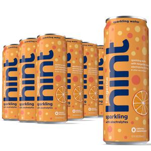 Hint Sparkling Water, Tangerine - Canned Flavored Water Beverages with Electrolytes, Zero Calories, and Sugar Free - 12 Fl Oz Cans (Pack of 12), BB 17 MAY 26