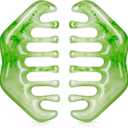 Geiserailie 2 Pcs Jade Combs Massage Stone Hair Gua Sha Scraping Scalp Comb Facial Massage Tool Multifunctional Handheld Head Tools Head Caring Therapy Christmas Gift for Women(Elegant Style)