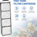 Aquarium Fish Tank Water Filter Cartridge Fit for Coralife Biocube Filter 14 16 29 32 Gallon Aquarium, Bio-Cube Filter Cartridge Dual-Action Filtration for Keeping Water Crystal Clear,4PCS