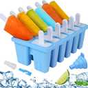 Silicone Popsicle Molds 12-cavity, DIY Ice Pop Mold for Kids Adult Teens, Ice Cream Molds for Party Yogurt Juice Smoothies Sticks