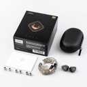 SIMGOT EM6L in Ear Monitor, 1DD + 4BA Hybrid Driver IEM Earphones, Gaming/HiFi Wired Earbuds with 3D-Printed Resin Housing, with Detachable Silver-Plated Cable for Musician Audiophile
