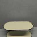 2 Tier Metal Frame Perfume Organizer in Stylish,and Minimalist Perfume Tray-Elegant Countertop Display Shelf for Skincare,Makeup,Trinket for Dresser,Vanity,Bathroom (Creamy White)