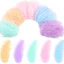 Yingzhao 300 Pcs Feathers Fluffy Turkey Marabou Feathers 4-6inch for Crafts DIY Dream Catcher Fringe Trim Carnival Valentine Fabricating Handicraft Wedding Decoration Fly Tying(Macaron Color)