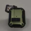 RFUNGUANGO Compatible AirPods Pro 2nd Generation Case with Phone Holder and Compatible Back Magnetic Suction Function, Suitable for AirPods Pro 2 Case, Military Green