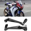 Aramox Universal 7/8" Motorcycle Hand Guards, Aluminum Alloy Handlebar Brake & Clutch Protector for Dirt Bike, ATV, Pit Bike, CRF KLX KX (Black)