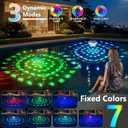 Askyli Floating Pool Lights Solar Powered, 2026 Upgraded Dynmaic LED Color Changing Solar Pool Lights that Float, IP68 Waterproof 6-8H Runtimes Solar Floating Lights for Pool,Hot Tub,Party Decor-2PCS