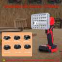 Cordless LED Work Light Compatible with Milwaukee M18 18V Battery, Portable Flashlight Lamp with Charging Phone For Auto Repair, Outdoor, Construction Job Sites & Emergency Use (Bare Tool Only)