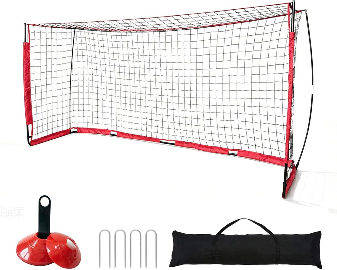12X6FT Soccer Goals,Portable Soccer Net for Backyard Practice.
