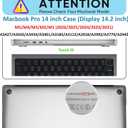 HXCASEAC Compatible with MacBook Pro 14 inch Case 2026 2025 2024 2023 2021,Anti-Scratching Protective Hard Cover with Foldable Stand M5 M4 M3 M2 M1 (A3426 A3434 A3401 A3112 A2918 A2992 A2442), Navy