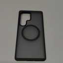 TORRAS Magnetic Shockproof for Samsung Galaxy S25 Ultra Case, Fit for MagSafe, 4X Military Grade Protection, Translucent Slim Case for Samsung S25 Ultra Case Anti-Fingerprint Anti-Scratch, Black