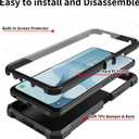 Case for TCL 40XL/TCL 40T /Jitterbug Smart 4 with Tempered Glass Screen Protector,Dual Layer Heavy Duty Shockproof TPU Bumper Raised Corner Protective Phone Case,Vintage Bookshelf