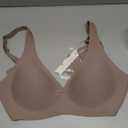 Jelly Wireless Bra Deep V Push Up Seamless T-Shirt Comfortable Plunge No Underwire Bras with Adjustable Straps Everyday Bras, Small, Grey