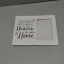 YYLYMX Memorial Gifts for Loss Loved One, Sympathy Picture Frame, Because Someone We Love Is in Heaven, 4x6 Inch Photo