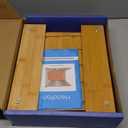 Bamboo Bread Slicer For Homemade Bread - Built-In Knife Slot, Crumb Catcher & Storage Compartment - Adjustable Extra Wide & High For Sourdough - Long 12 Knife Blade Included