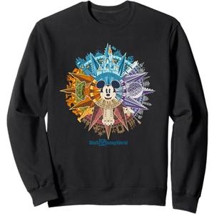 Walt Disney World 50th Anniversary Mickey Mouse Sweatshirt, L, Black