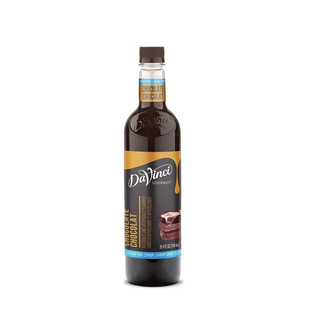 DaVinci Sugar Free Chocolate Syrup 750ml Plastic Single Bottle, BBD : 01/28/2027