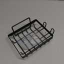 Adhesive Soap Bar Holder for Shower Wall, Self Draining Soap Dish Container Caddy Saver with 2 Hooks for Razor Loofah, Shampoo Sponge Tray Case Box for Bathroom Kitchen Sink, Black