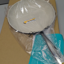 Mueller Frying Pan, Heavy Duty German Stone Coating Non Stick Frying Pans, No PFOA or APEO, Paella Pan, Dishwasher and Oven Safe, Even Heat Distribution, Cool Stainless Steel Handle, Light Grey (10 inch)