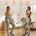 Niceday Steppers for Exercise, Mini Stair Stepper with Resistance Bands at Home Workout Equipment with 300LBS Loading Capacity, Hydraulic Fitness Stepper with LCD Monitor