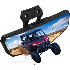 UTV Rear View Mirror Compatible with Polaris RZR PRO XP / 4, Turbo R /4 2025 2024 2023 2022 2021 2020, RZR XP 1000 2025 2024 Accessories, Adjustable Convex RZR Center Rearview Mirror