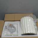 White Resin Modern LED Wall Sconces Wall Lighting Set of 2, Indoor Hardwired Wall Mount Light Fixtures Lamp Up and Down for Living Room Bedroom Hallway Dining Room