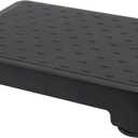 COOL-ANGLE Non-Slip Step Stool for Adults & Seniors  3.4" Low Profile Wide Platform 600lbs Capacity  6 Stability Feet Bed Step for High Beds, Bath & Car  Portable with Handles, Black