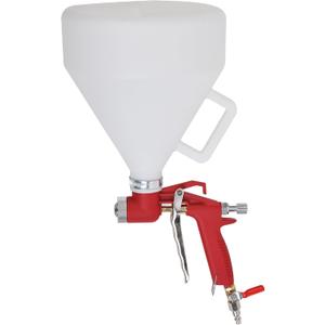 1.45 Gallon Air Texture Gun, Drywall Texture Sprayer with 3 Nozzle 4.0mm, 6.0mm, 8.0mm, Air Hopper Spray Gun with 8mm and 12mm Air Inlet