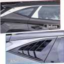 MUXEE 2Pcs Rear Side Window Louvers Air Vent Scoop Shades Cover Blinds Trim for Hyundai Tucson 2022 2023 2024 2025 - ABS Bright Black Sport Interior AccessoriesNOT FIT Tucson nline