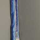 Blissun 7.2' Beach Umbrella with Sand Anchor, Outdoor Portable Beach Umbrella for Sand with Tilt Pole, Carry Bag, Air Vent (Blue & White)