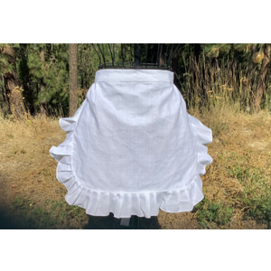 4 pcs Ruffle Apron, White Apron Maid Apron White Ruffle Apron Kitchen Apron Ruffled Aprons for Women Apron Costume Women French Aprons