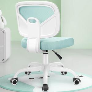 Primy Kids Desk Chair, Pink Study Chair for Boys Girls with Height Adjustable, Swivel Mesh Task Student Chairs for 4-12, Growing Teen Office Chair for Home/School/Office (Light Teal) (PR777)