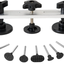 DIQDI Paintless Dent Repair Kit, Double Pole Bridge Dent Puller with 7 Bridge Tabs, Car Dent DIY Removal Tool for Auto Body, Refrigerator and Washer