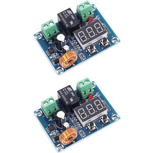 2pcs 12V-36V DC Voltage Protection Module Digital Low Voltage Protector Disconnect Switch Over Discharge Protection Module