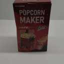 Popcorn Machine, Hot Air Popcorn Maker Kit Gift Box, Portable Home Popcorn Popper Machine, 10-Cup,Oil-Free,Retro Style,Compact and Cute