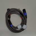 Balanced 1/4" TRS to XLR Male Patch Cable, 3.3Feet Quarter Inch 6.35mm to 3pin XLR Male Microphone Cable, Heavy Duty Nylon Braided, Gold Plated Plug, for Mixer, Speaker, Studio Monitor -2Pack