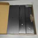 3 Set Bamboo Pantry Organizers and Storage, Open Front Vegetable Fruit Seasonings Stackable Storage Bins, Rustic Stacking Storage Bins for Pantry, Office, Bedroom, Kitchen Counter Organizer (Black)