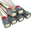 Ignition Coil Connector Plug Wire Harness for Ford Expedition Explorer for F150 Flex Police Interceptor Sedan Utility Taurus, for Lincoln MKS MKT Navigator, Replace CU2Z-14S411-AFA 6Pcs