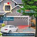 1/2 Mile Long Range Wireless Driveway Alarm Weather Resistant Motion Detector & Sensor - Home Security Alert System - Monitor & Protect Oudoor&Indoor Property