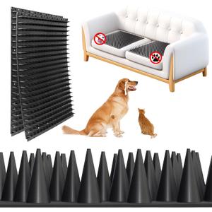 3 Pack Scat Mats for Dogs  Heavy Duty Solid PP Pet Deterrent Mats to Keep Dogs Off Couch & Furniture  Durable for Indoor & Outdoor Use