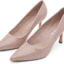Herstyle Pointed Toe Pumps for Women, Closed Toe 3 Inch Stiletto High Heels, Comfortable Work Office Dress Shoes, Classic Pumps for Wedding, Party, Size 6