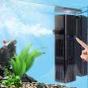 Aquarium Filter Water Flow Adjustable for 20-75 Gallon Fish Turtle Tank 264GPH 4in1 Biochemical Filtration Powerful Submersible Internal Pumps & Filters Keep Freshwater Saltwater Crystal Clear Small