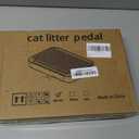 Self-Cleaning Litter Box Step  Removable Top, Waterproof & Non-Slip Kitty Litter Catcher Tray, Anti-Tracking Cat Litter Box Mat for Easy Cleaning and Floor Protection (Small)