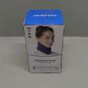 Velpeau Neck Brace for Neck Pain and Support - Soft Cervical Collar for Sleeping, Snoozing, Sleeping Upright, Anti-Snoring, Sleep Apnea for Women & Men (Blue, Enhanced Version, XL: 16.5-18.7"/4")