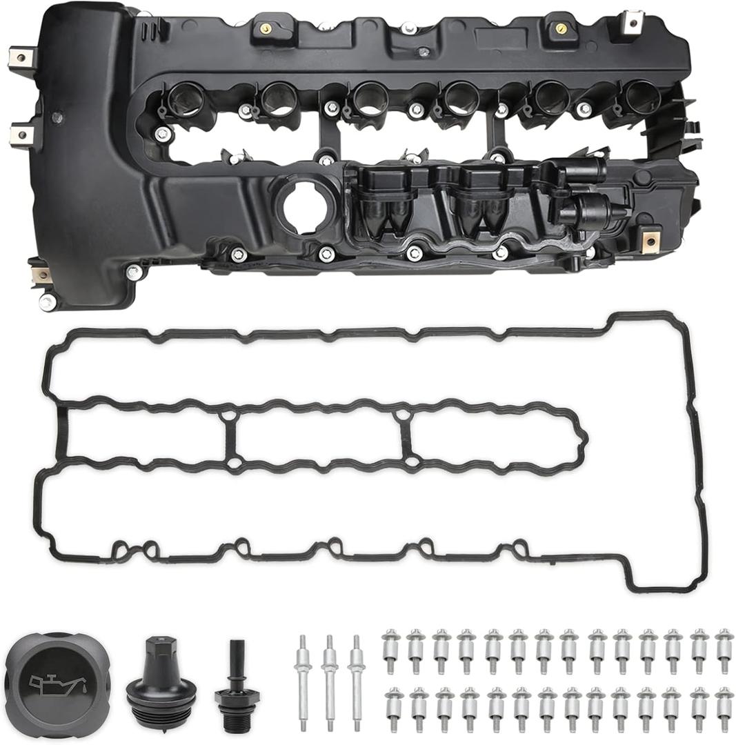 Engine Valve Cover Compatible with BMW 135i 2008-2013 335i 2007-2015 335is 2011-2013 335xi 2007-2008 535i 2008-2010 M2 2016-2019 X6 2008-2012 3.0L OE 11127565284