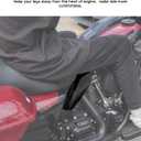 Mid Frame Air Deflector for Harley Touring,Heat Shields Mid-Frame Air Deflector Compatible for Harley Street Glide Road Glide Road King Electra Glide 2009-2023 Accessories (Vivid Black)