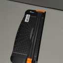 Firbon A4 Paper Cutter 12 Inch Titanium Paper Trimmer Scrapbooking Tool with Automatic Security Safeguard and Side Ruler for Craft Paper, Coupon, Label and Cardstock (Black)